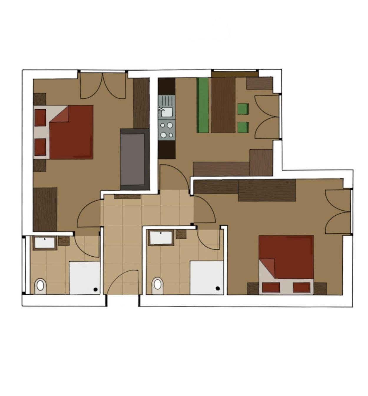 "Nature Erleben" Appartement & Komfortzimmer เวลเดน อัม เวิร์ทเทอร์ซี ภายนอก รูปภาพ